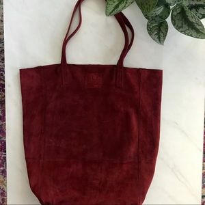 Sseko suede bucket bag. NEW! Super soft!